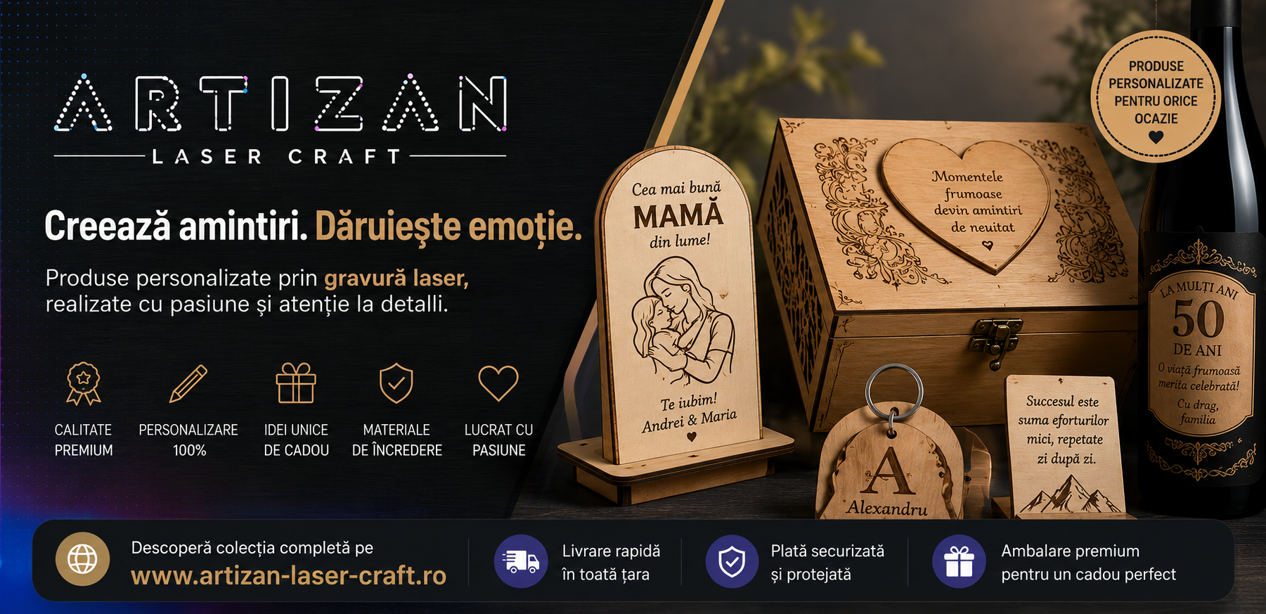 Creează amintiri. Dăruiește emoție
